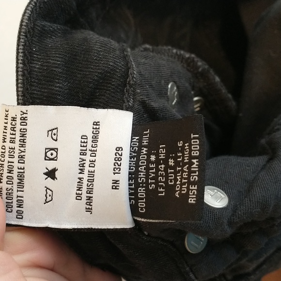 Lovers + Friends Greyson Ultra High Rise Slim Boot in Shadow Hill Size 27 - Picture 12 of 14